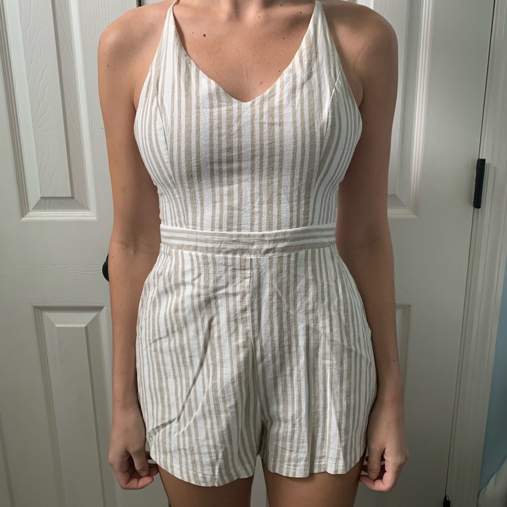Stripped romper